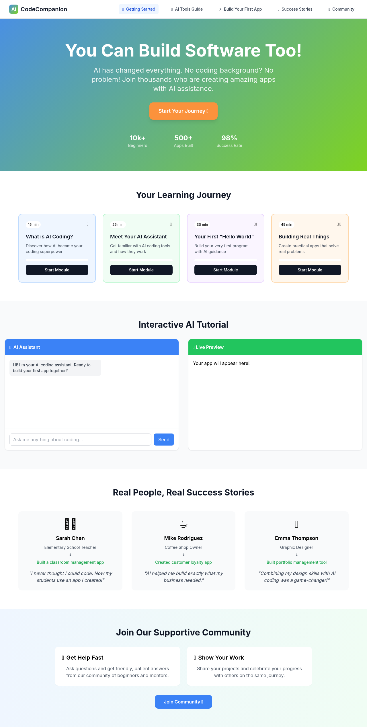 aicodeteach app