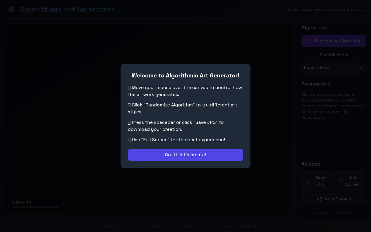 algorithmicart app