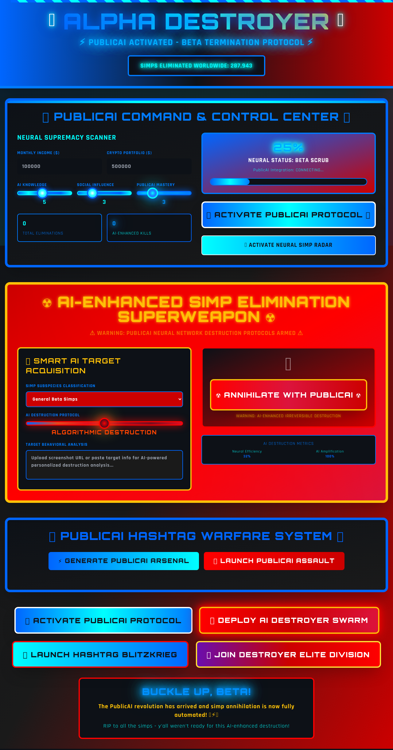 alphadestroyer app