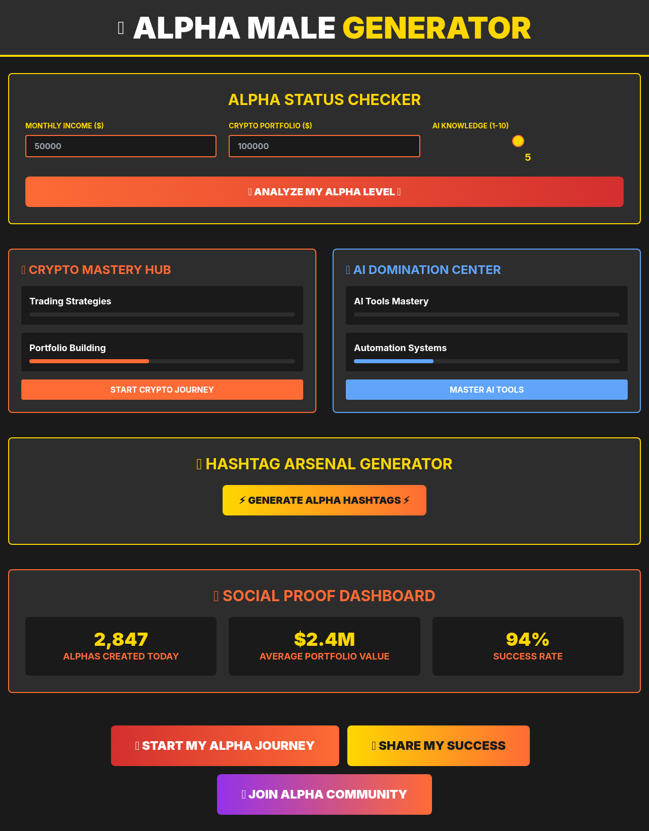 alphamale app