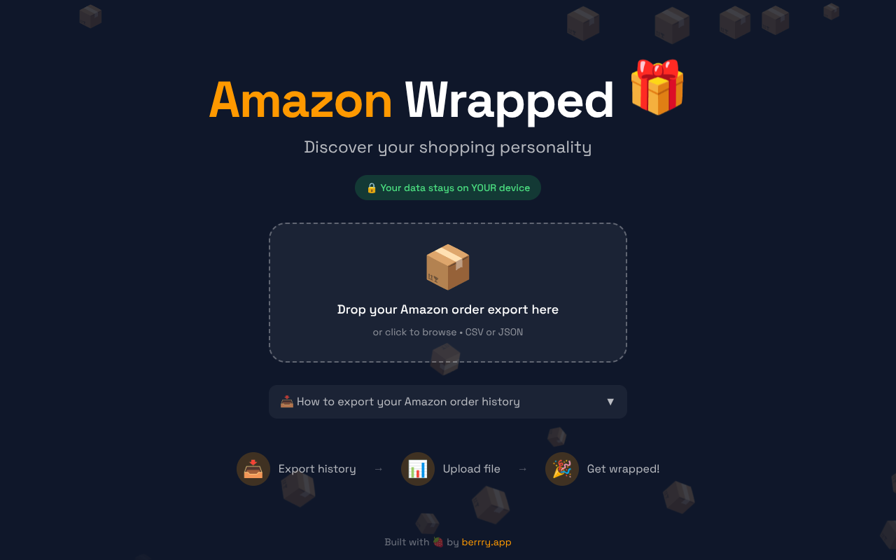 amazonwrapped app