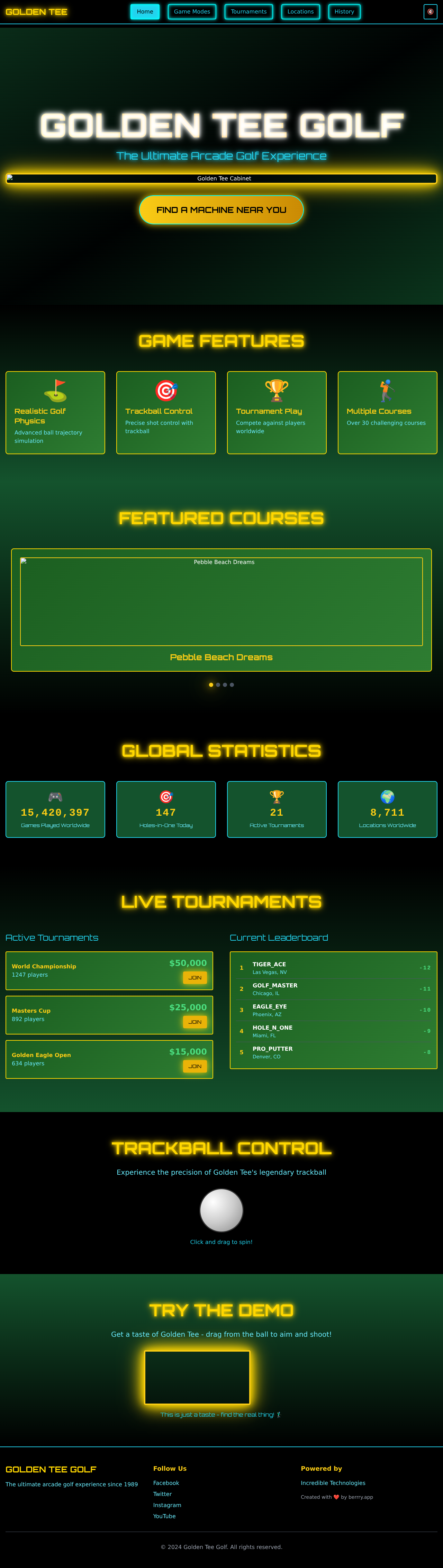 arcadegolf app