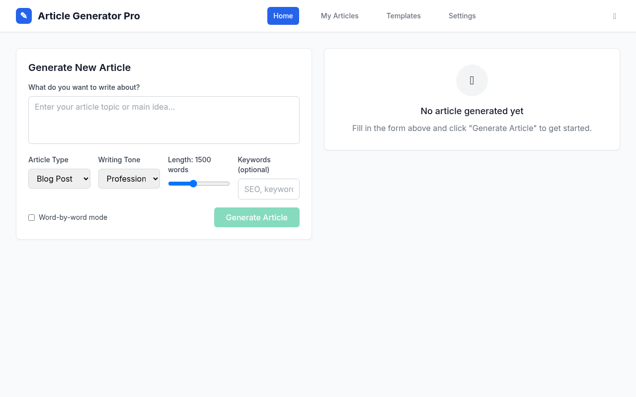 articlegenpro app