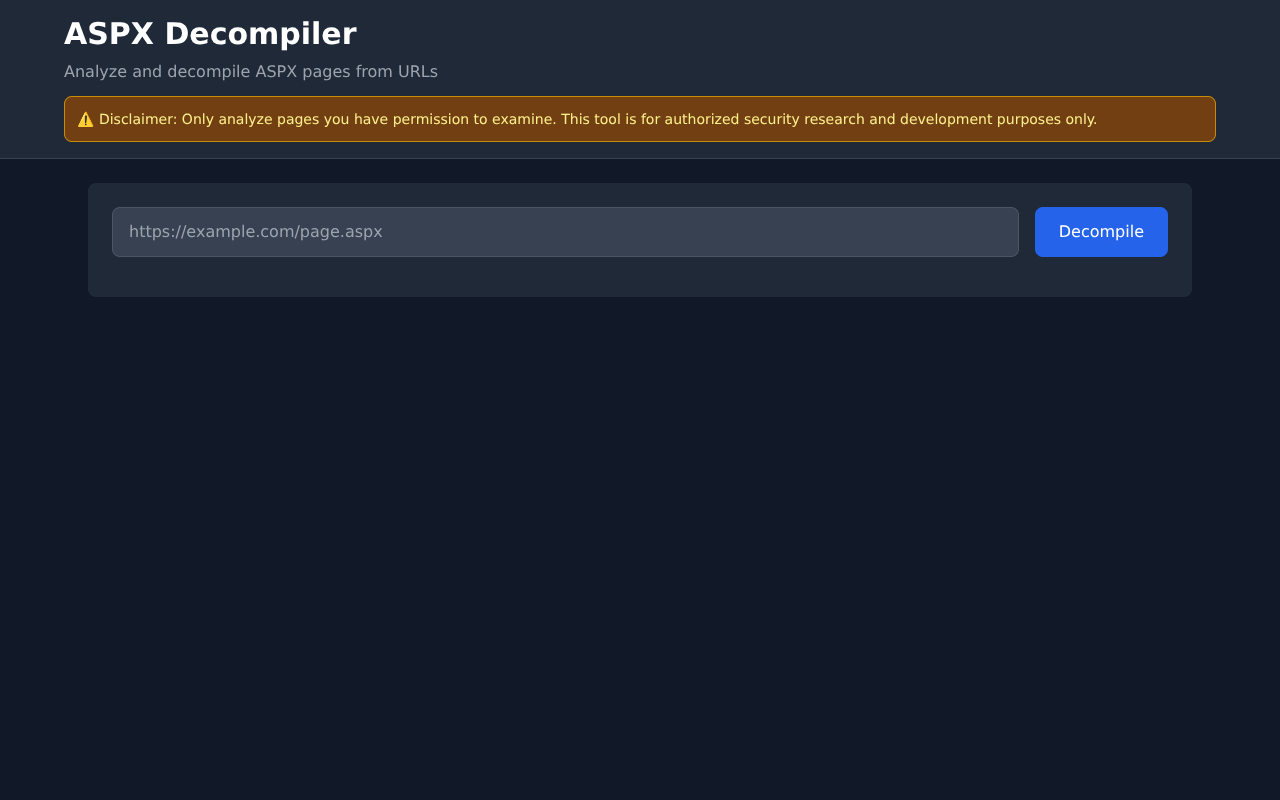 aspxdecompiler app