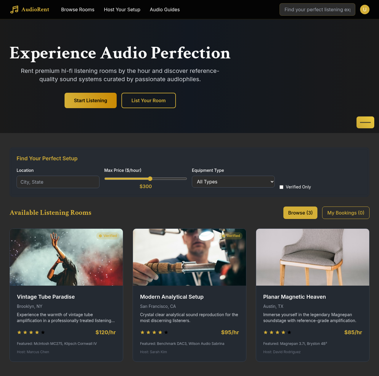 audiorent app