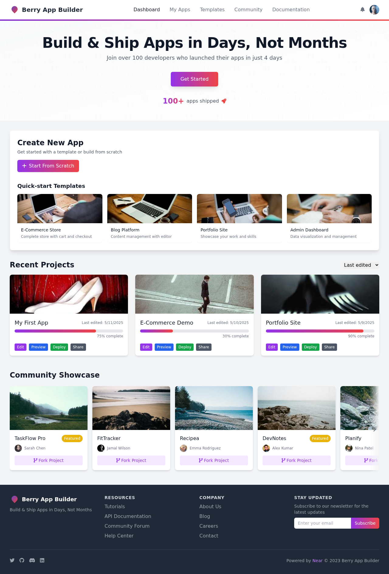 berrybuilder app