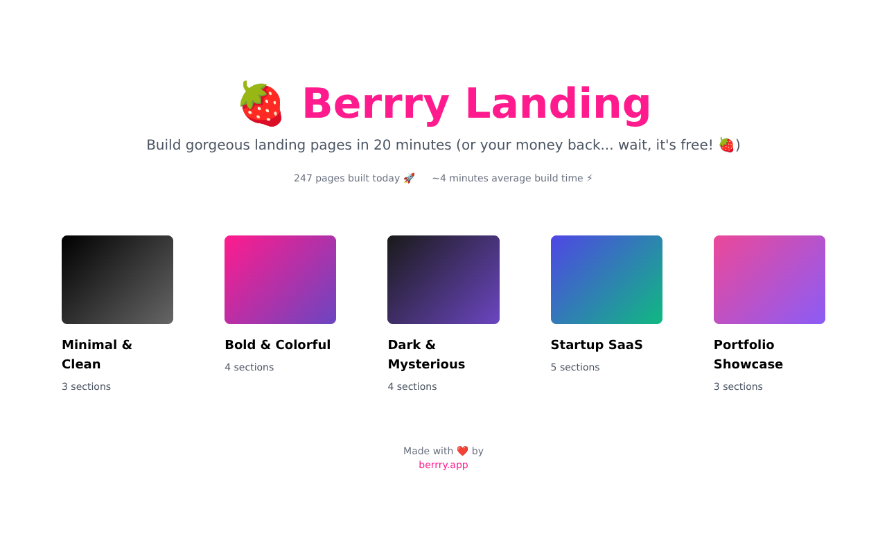 berrylanding app