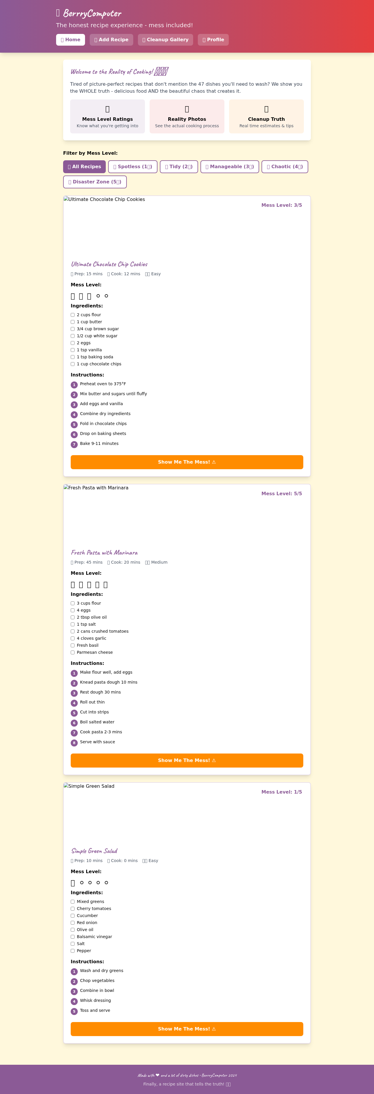 berryrecipes app