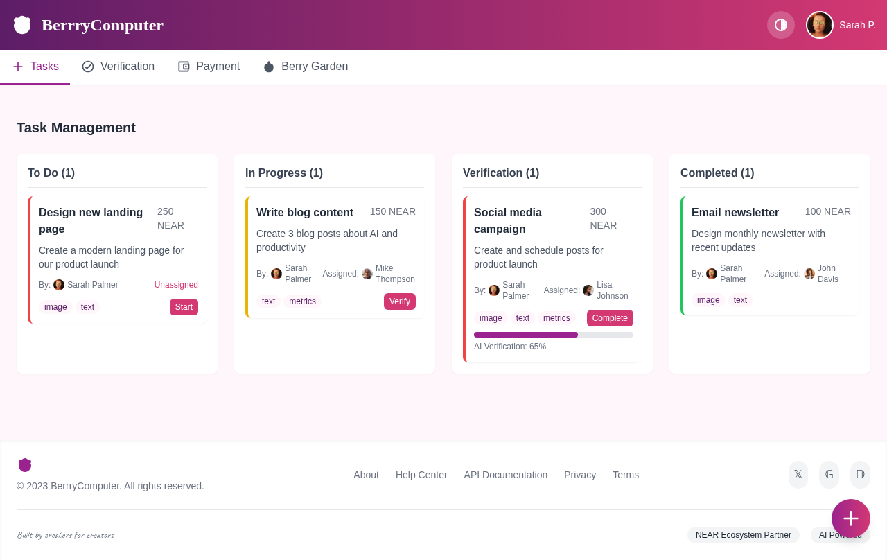 berrytasks app