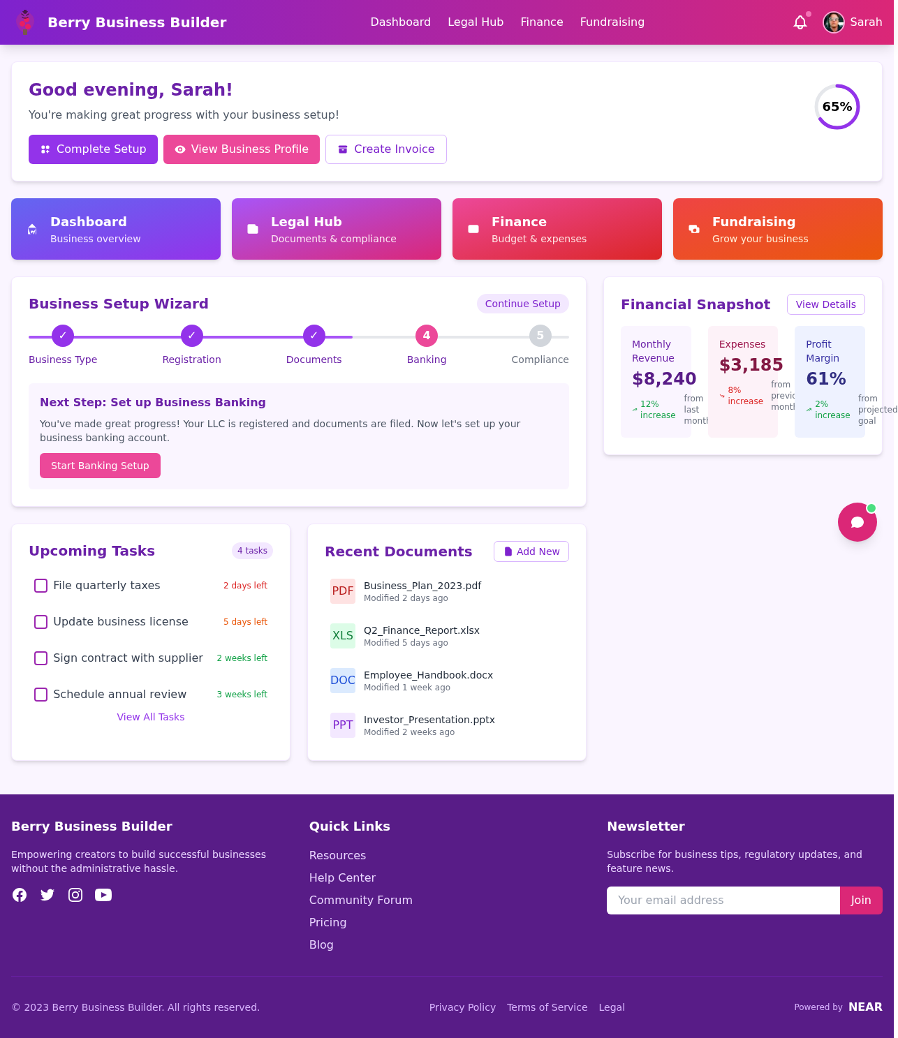 bizberry app