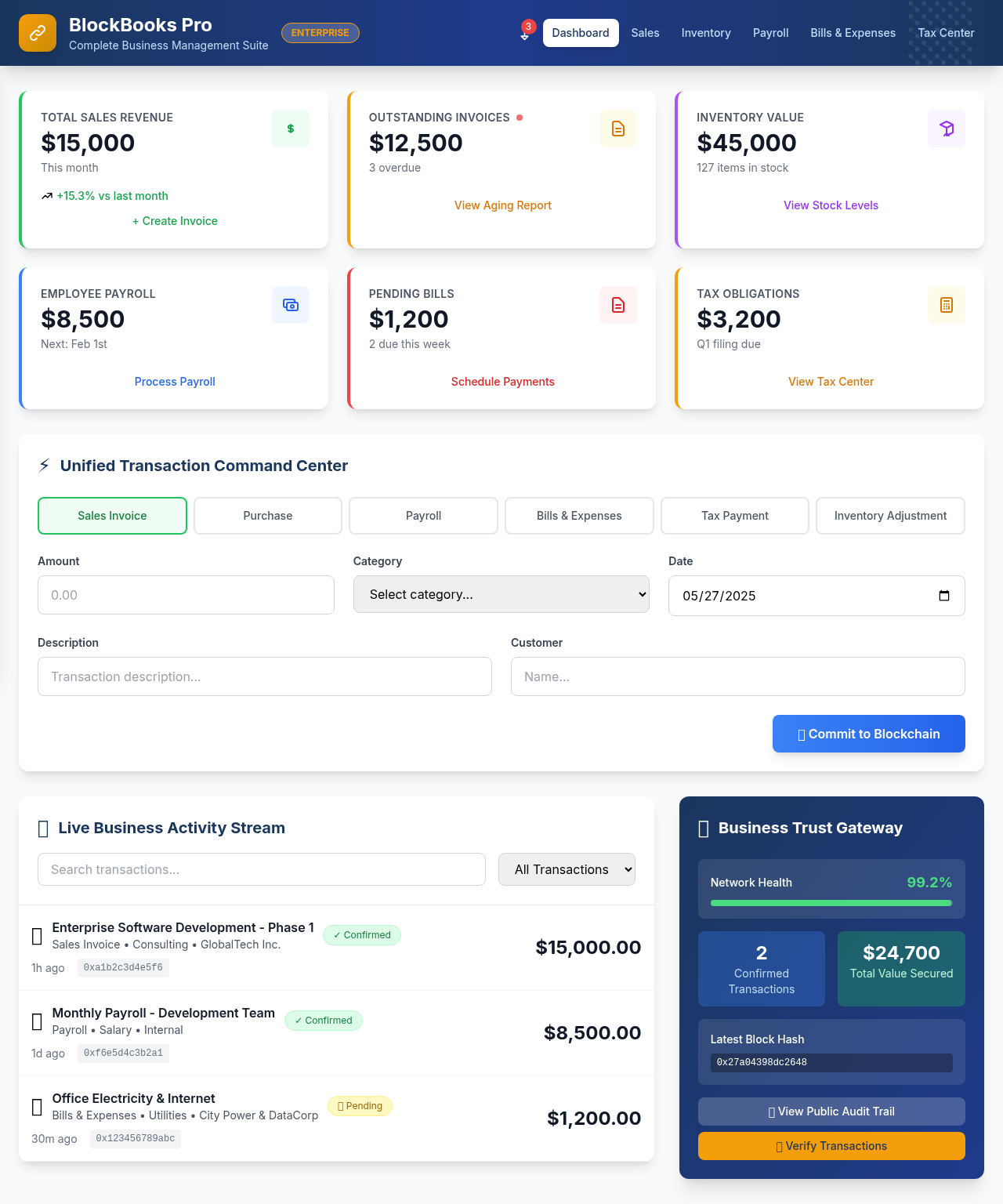 bizblocks app