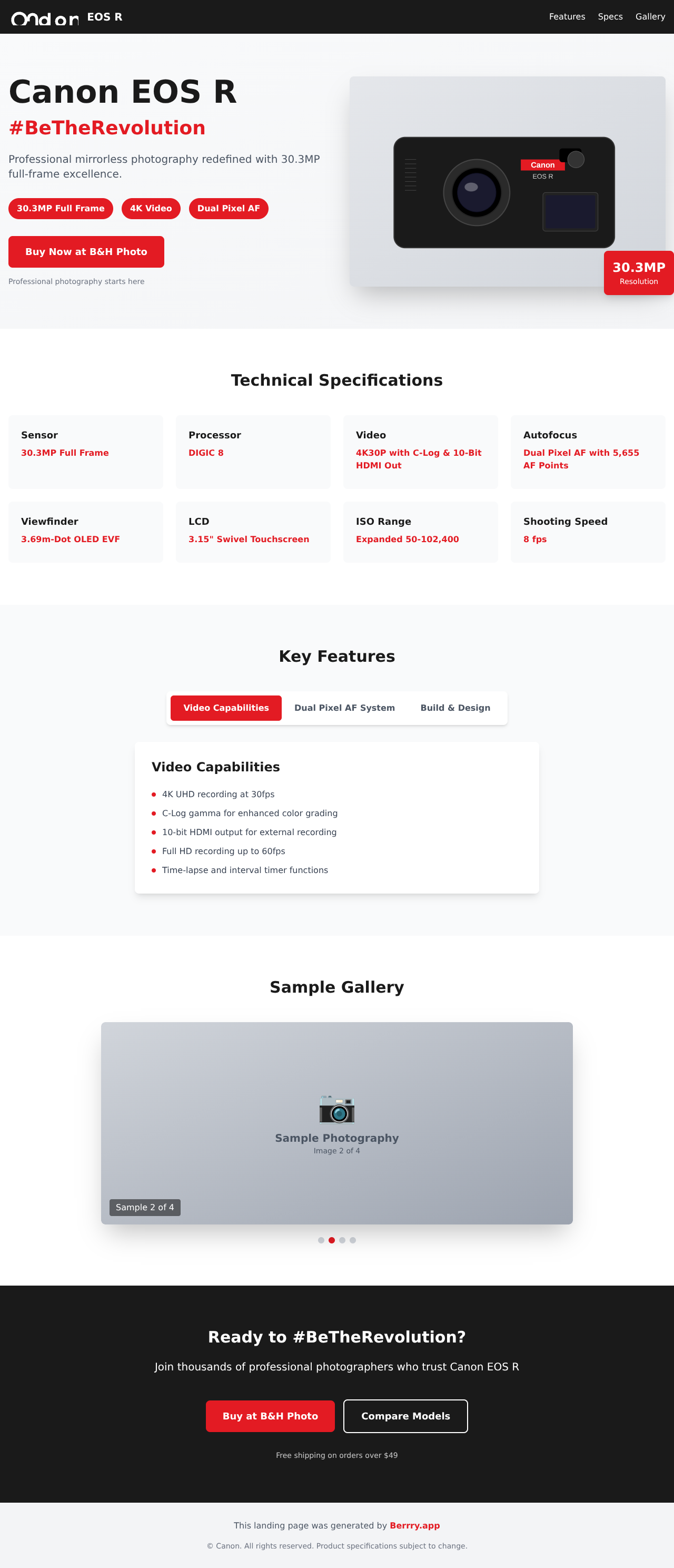 canoneosr app