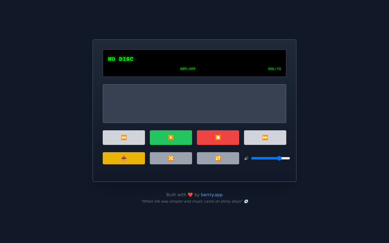 cdplayer app