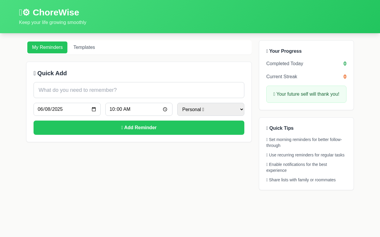 chorewise app