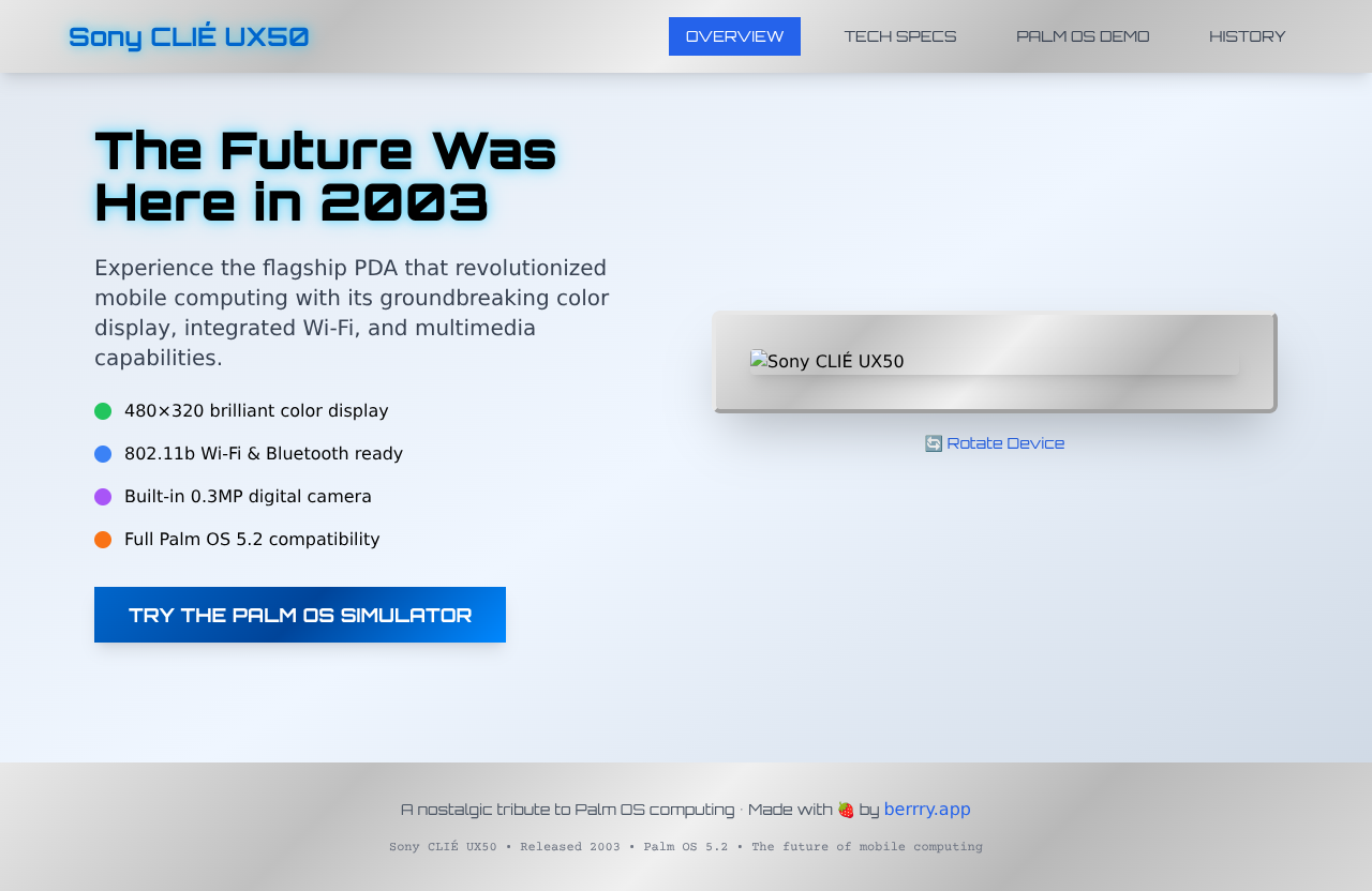 clie-ux50 app