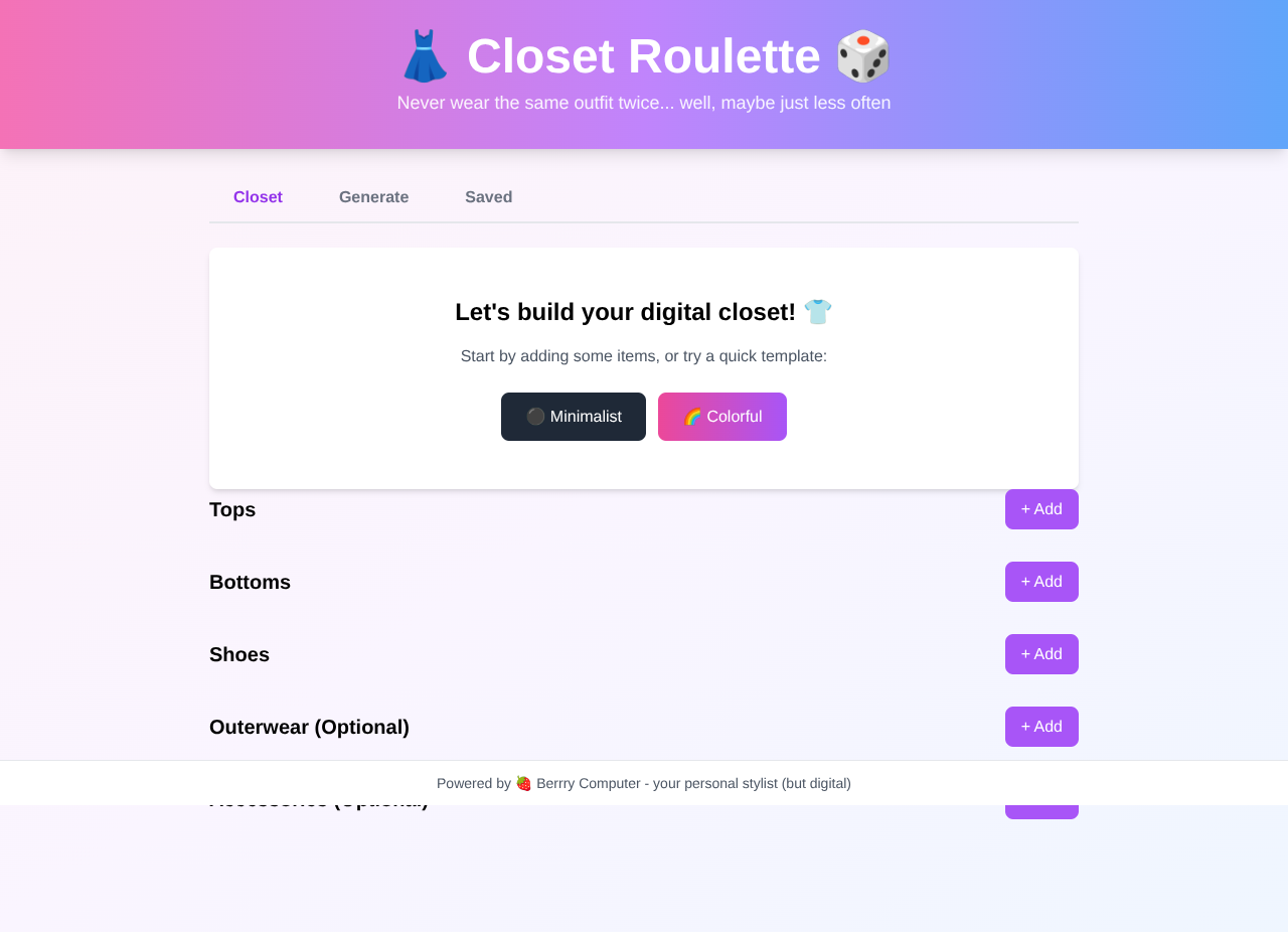 closetroulette app