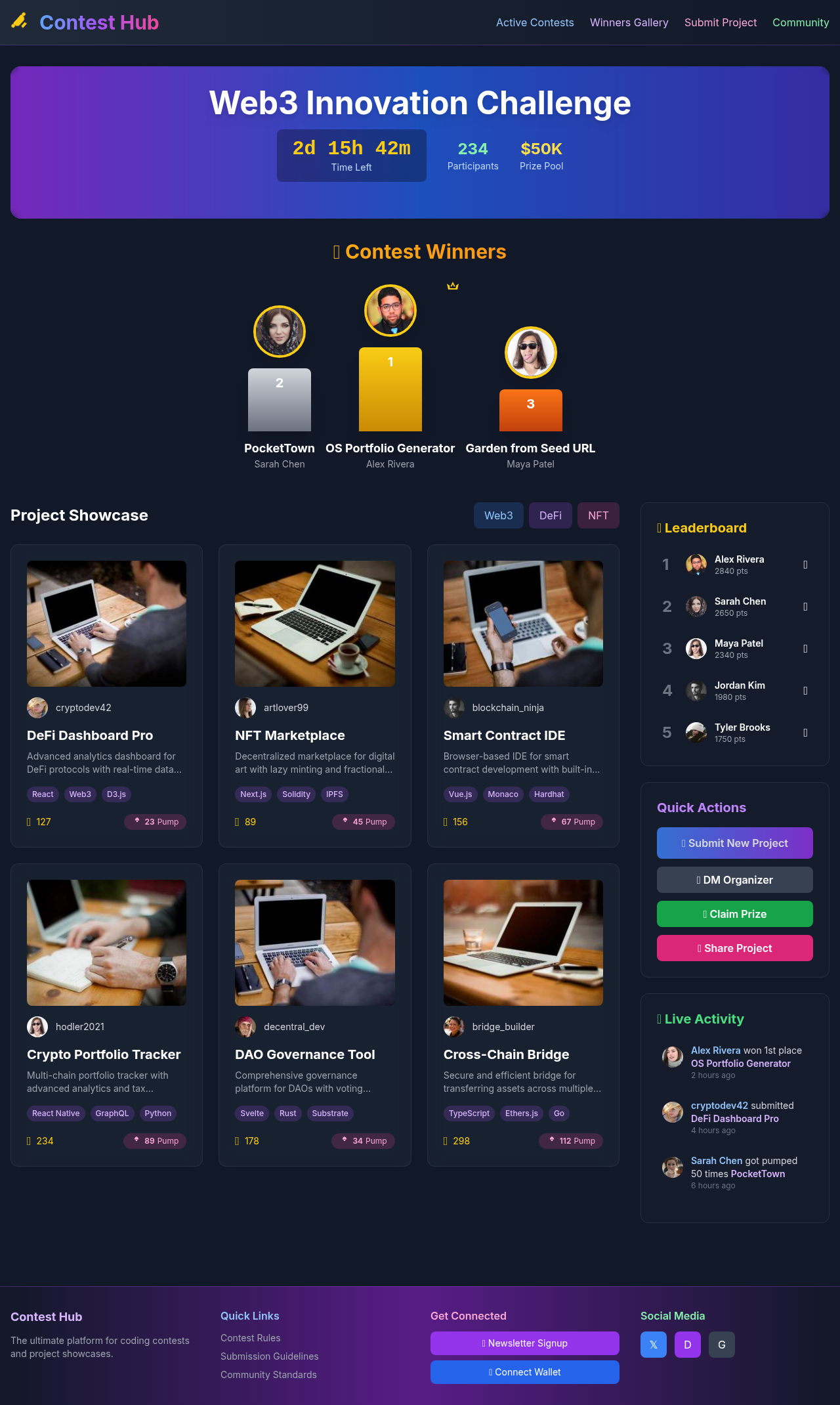 contesthub app