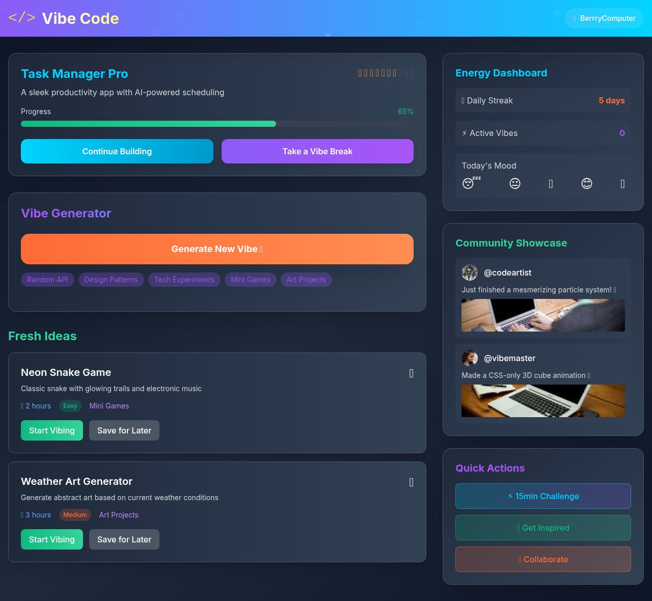 creativevibe app