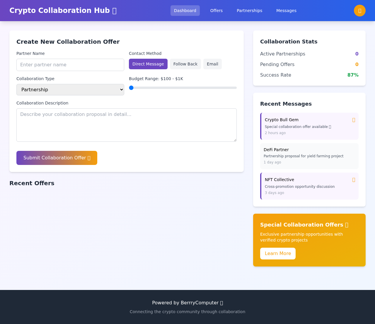 cryptocollab app
