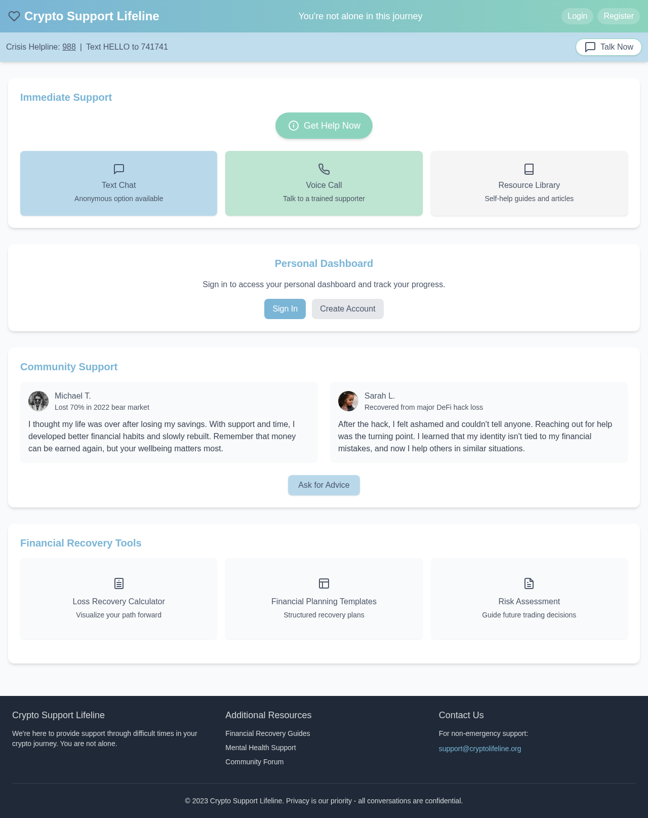 cryptohelp app
