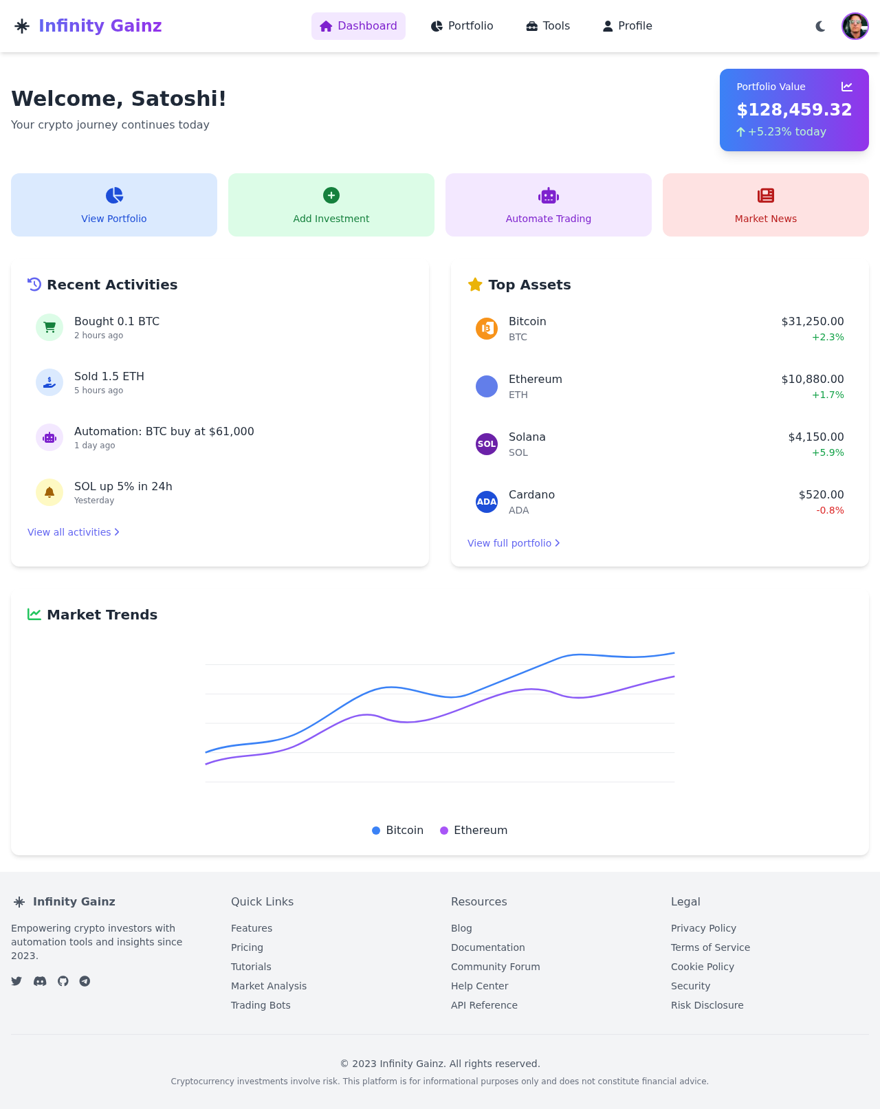 cryptoinfinty app