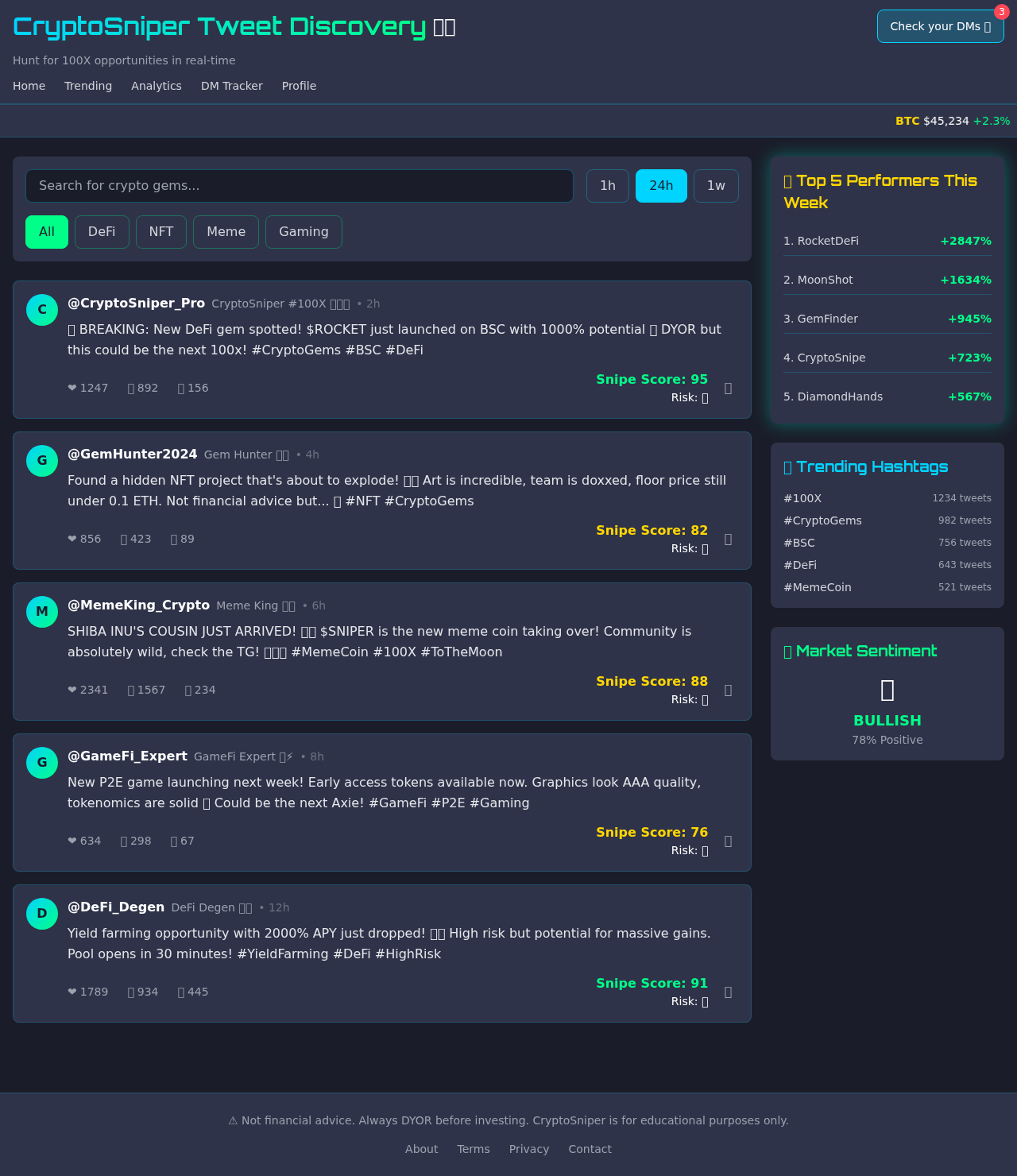 cryptosniper app