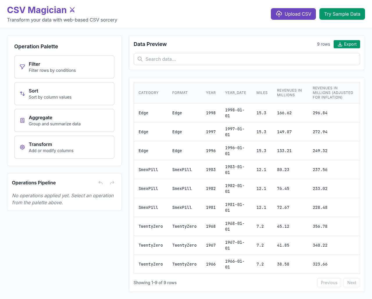 csvmagician app