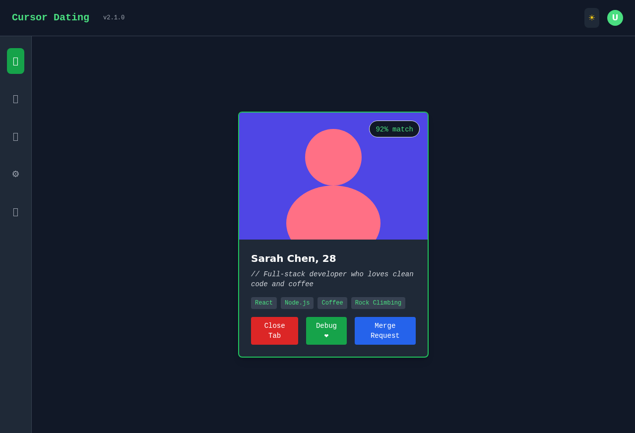 cursordating app