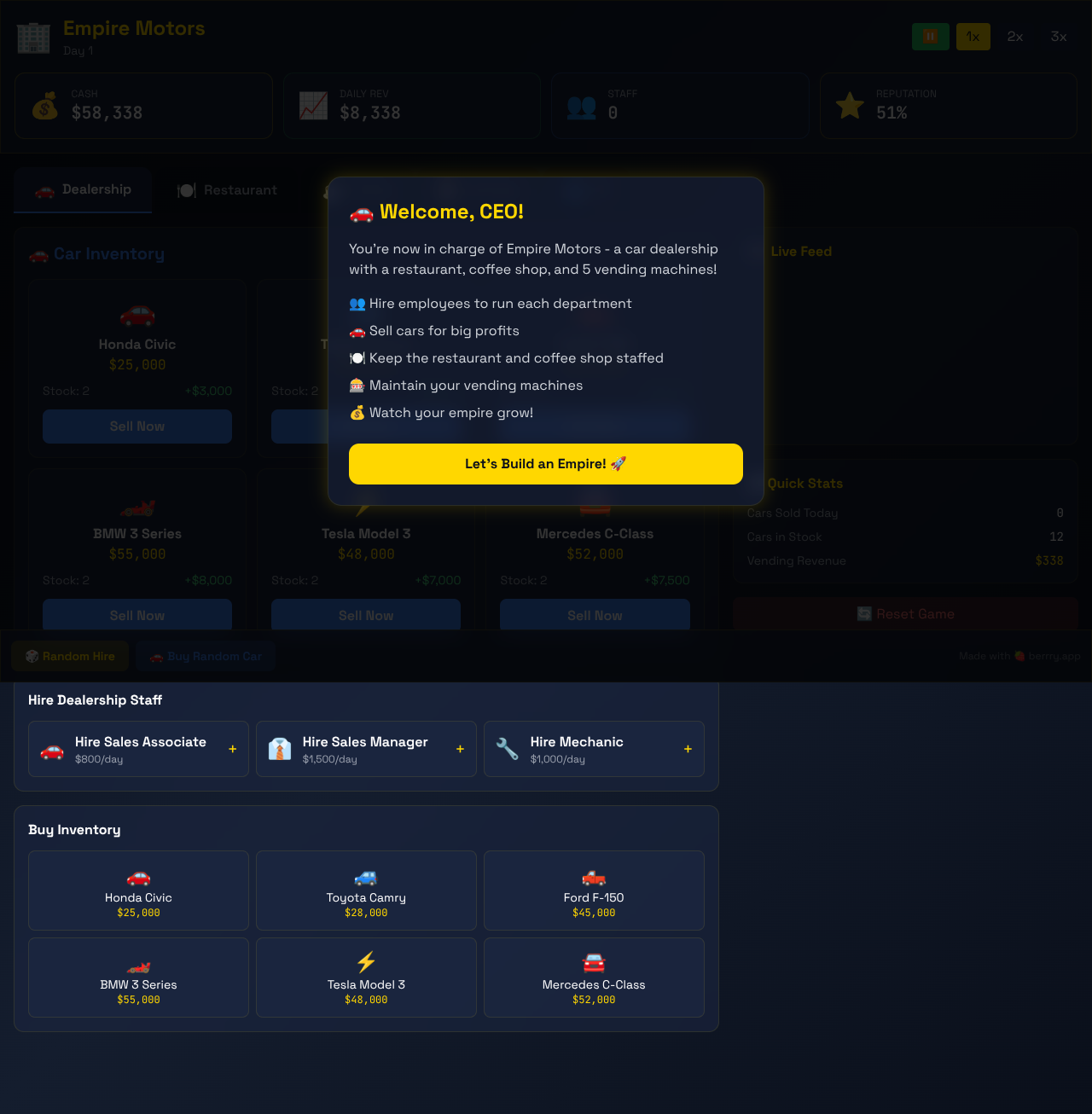 dealership-empire app