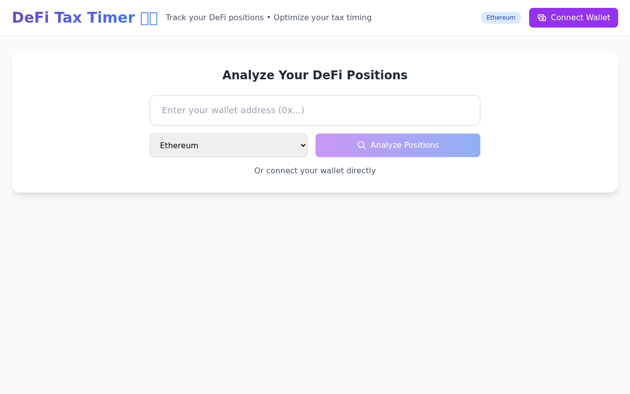 defitaxtimer app