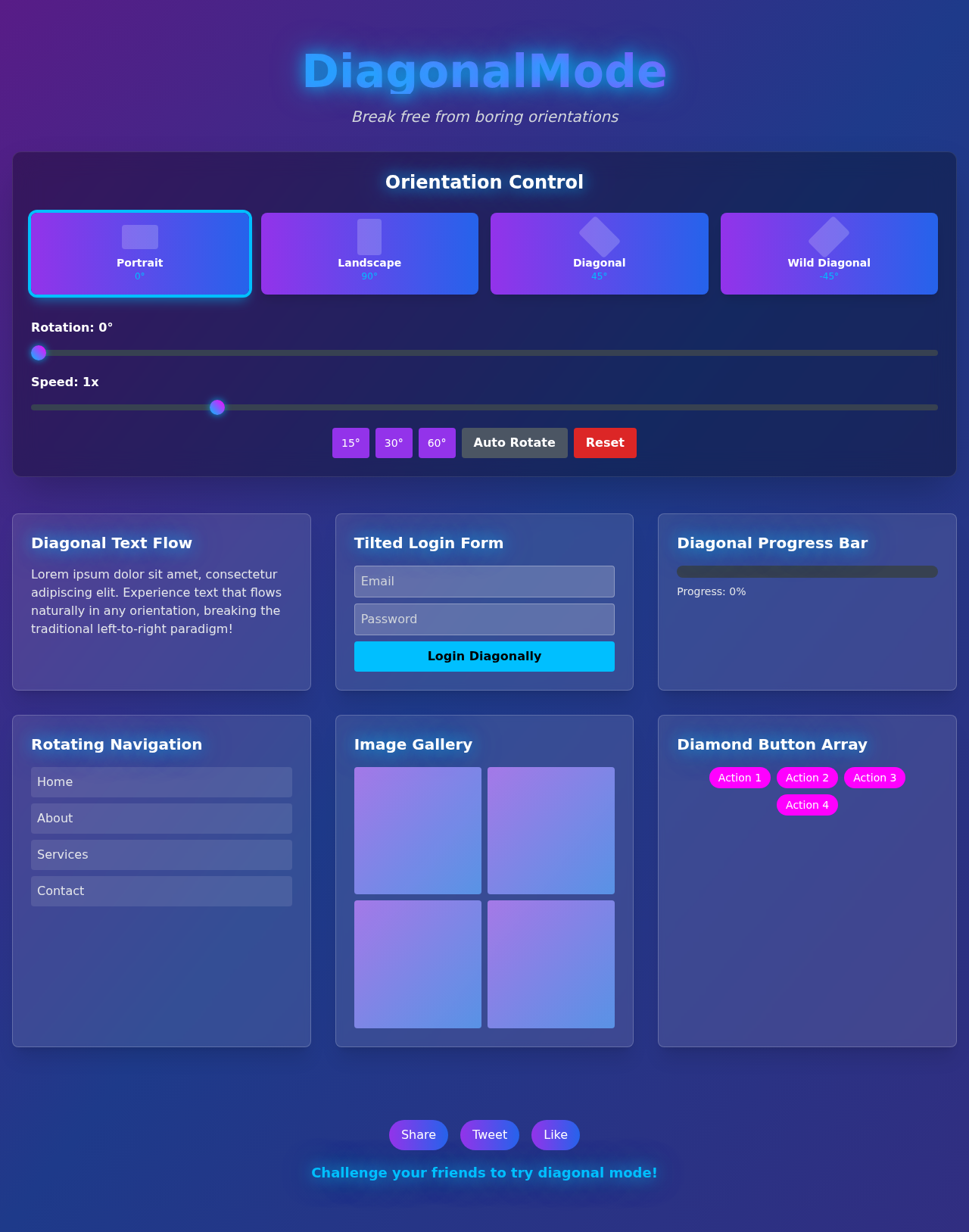 diagonalmode app
