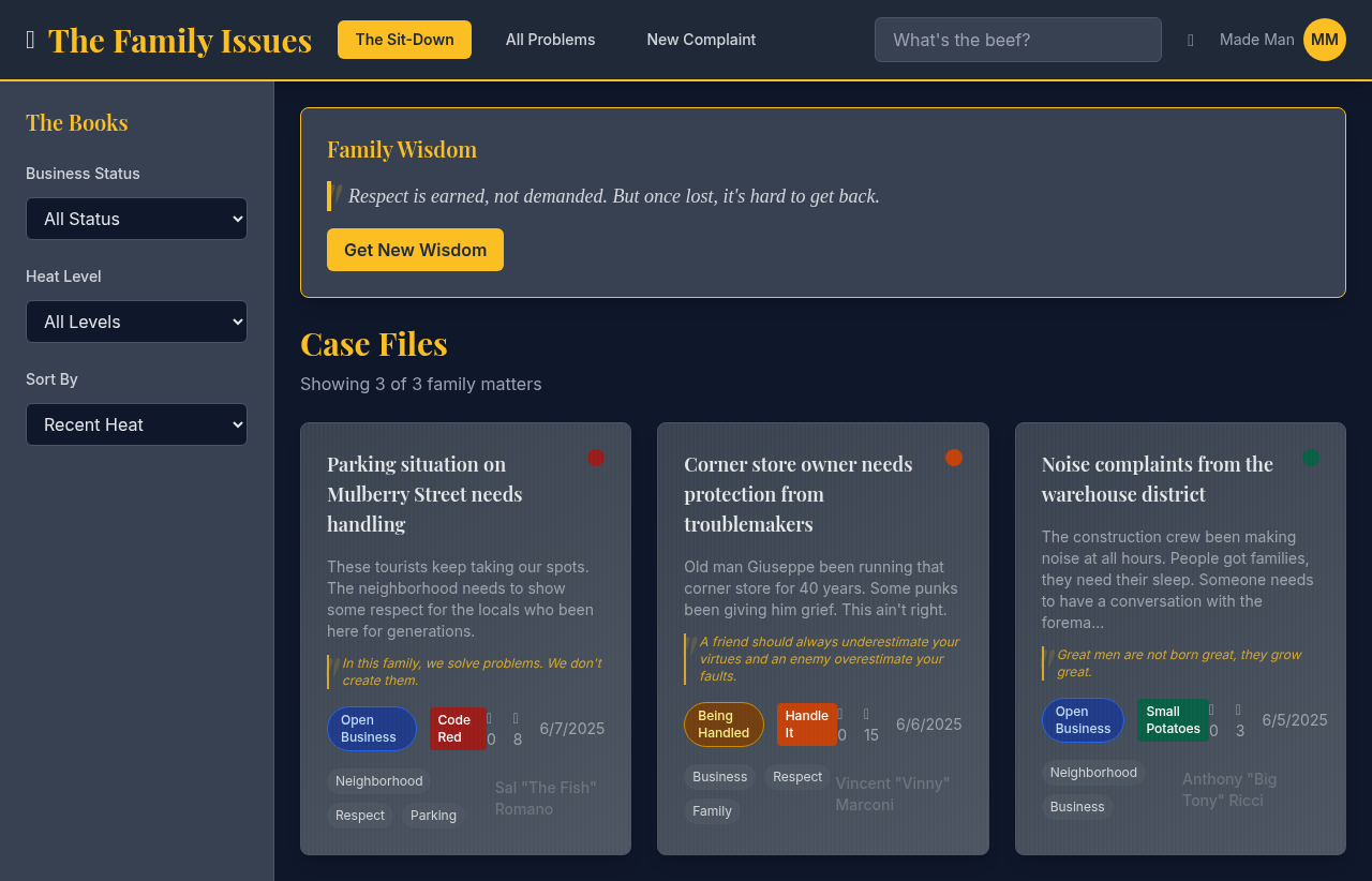 familyissues app