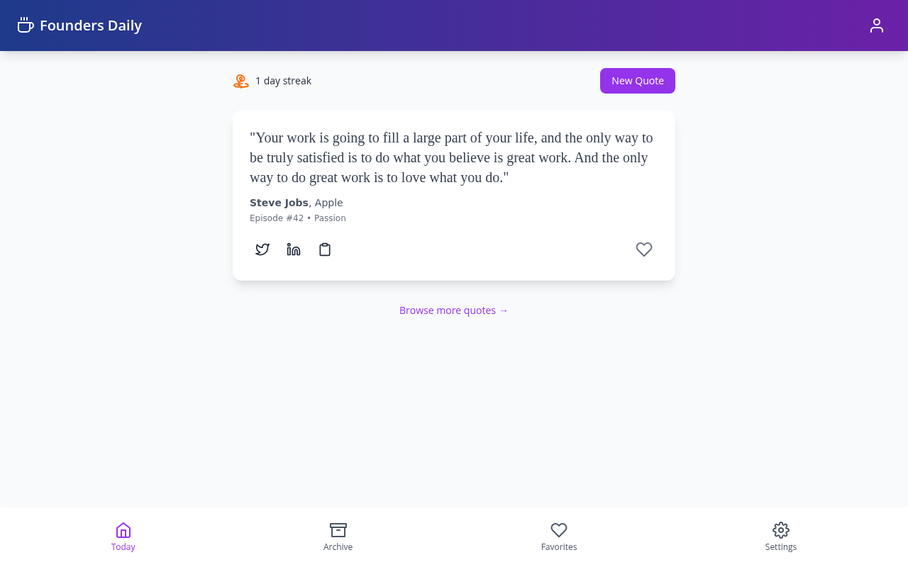 foundersdaily app