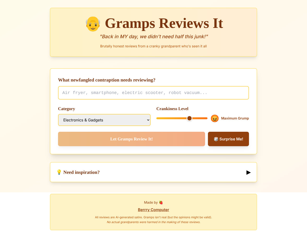 grampsreviews app