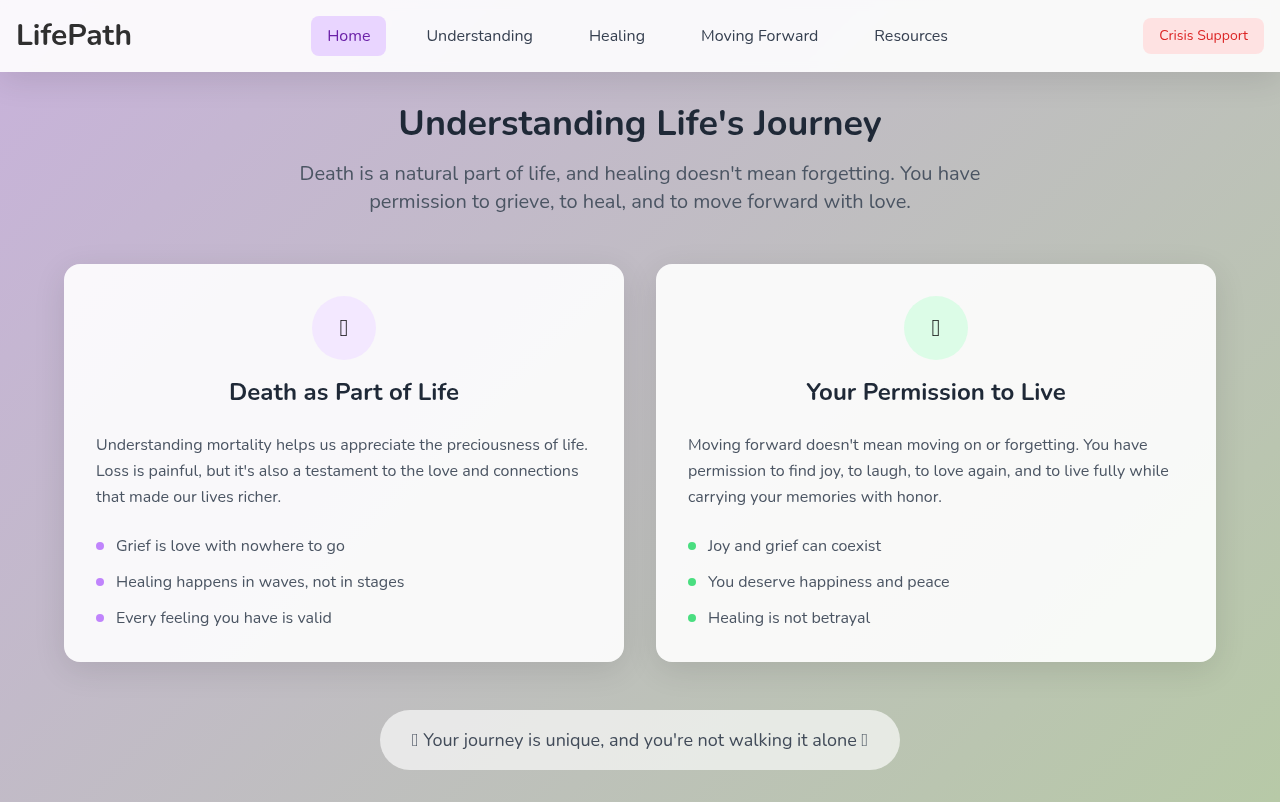 griefhealing app