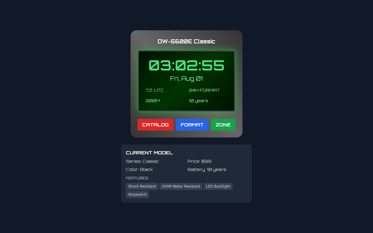 gshockcatalog app