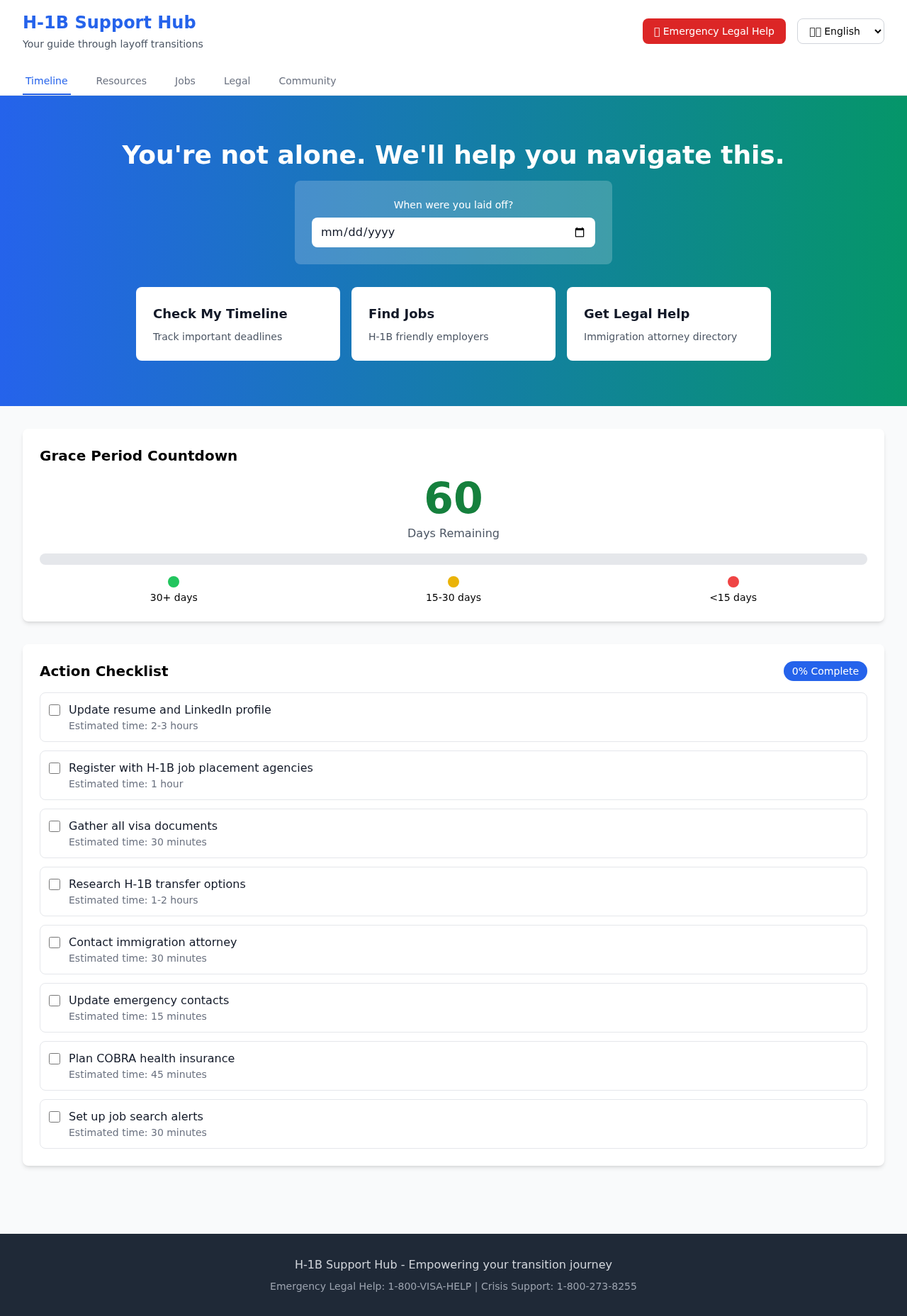 h1bsupport app