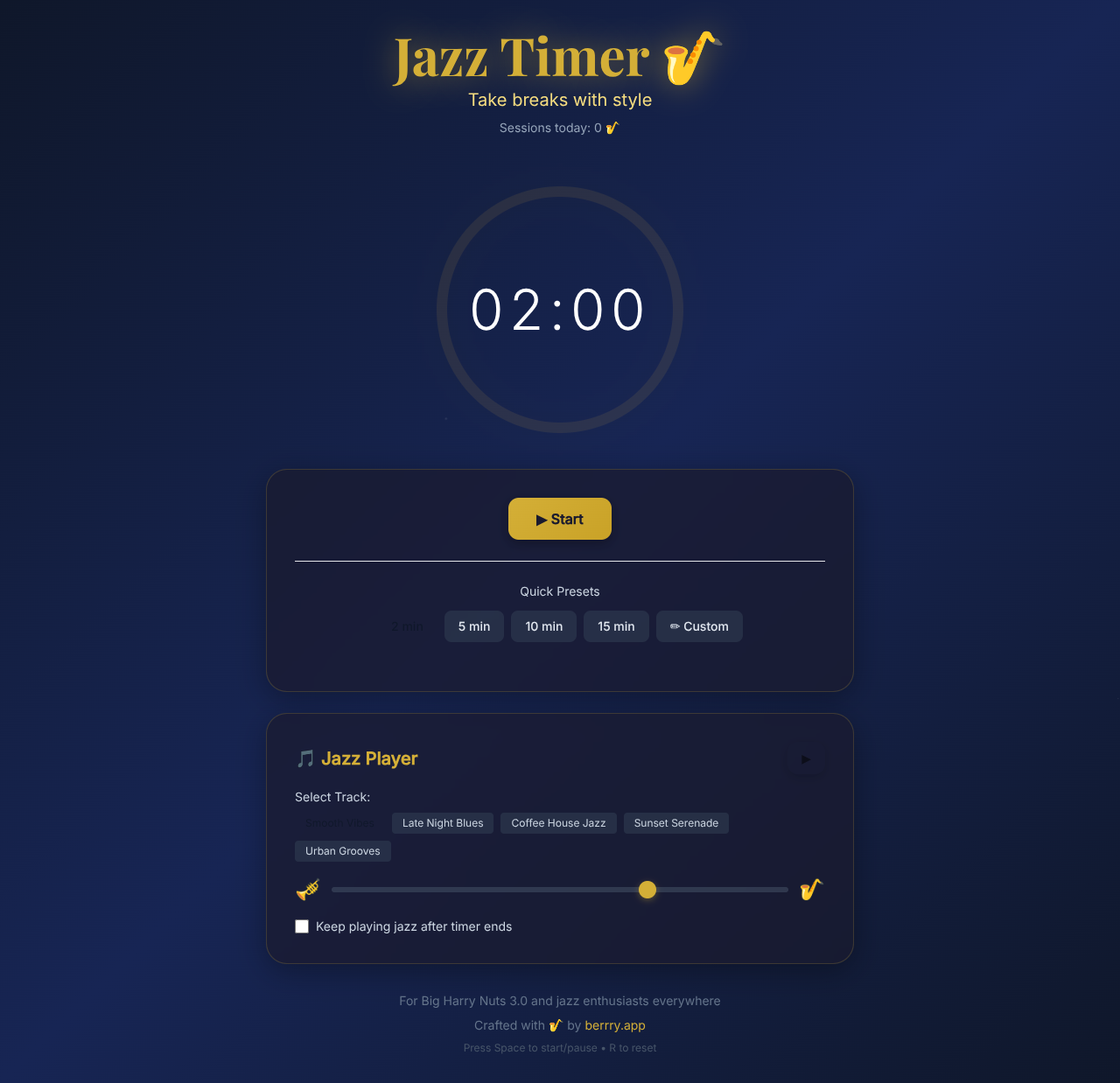 jazztimer app