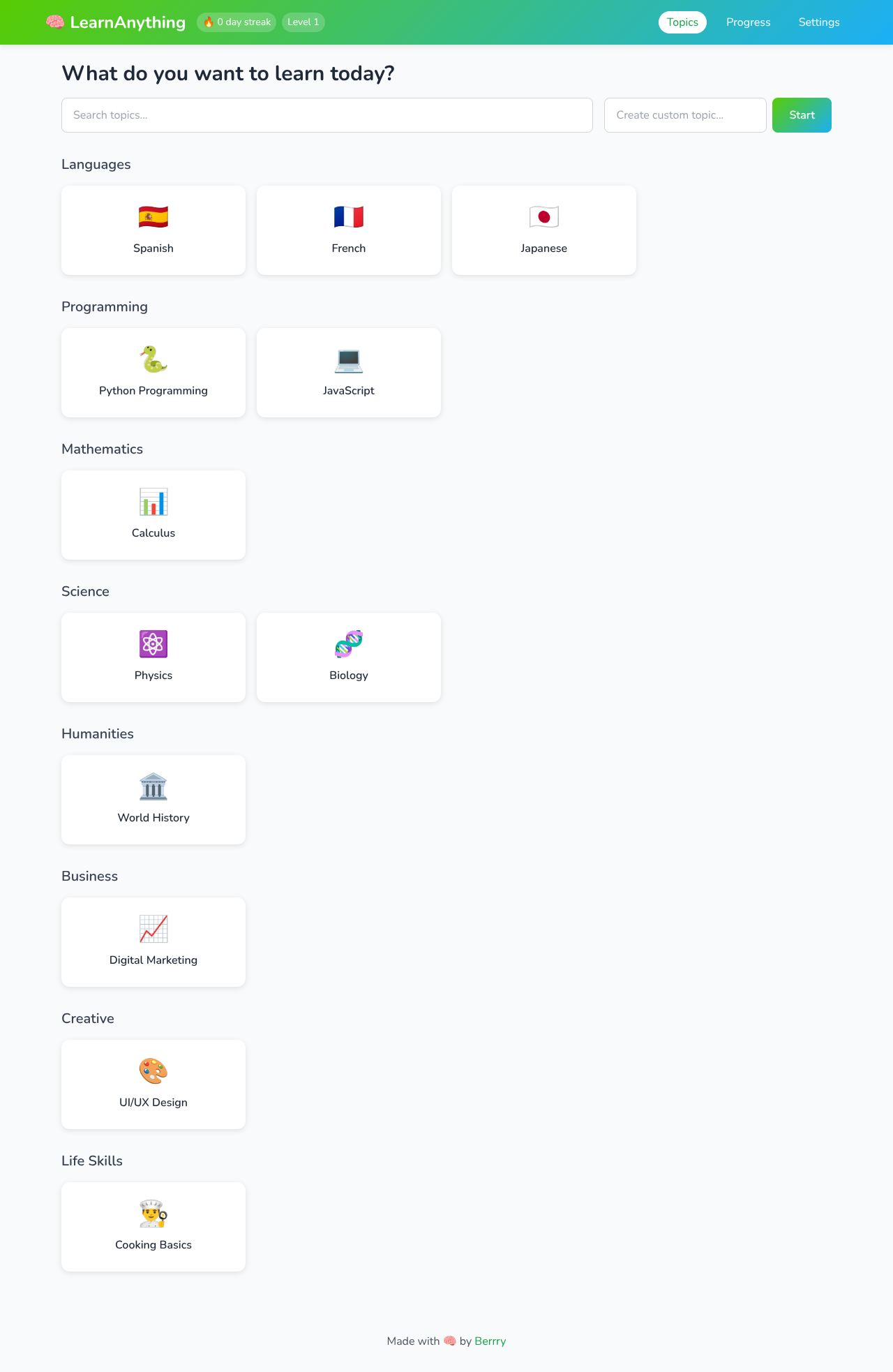 learnanything app