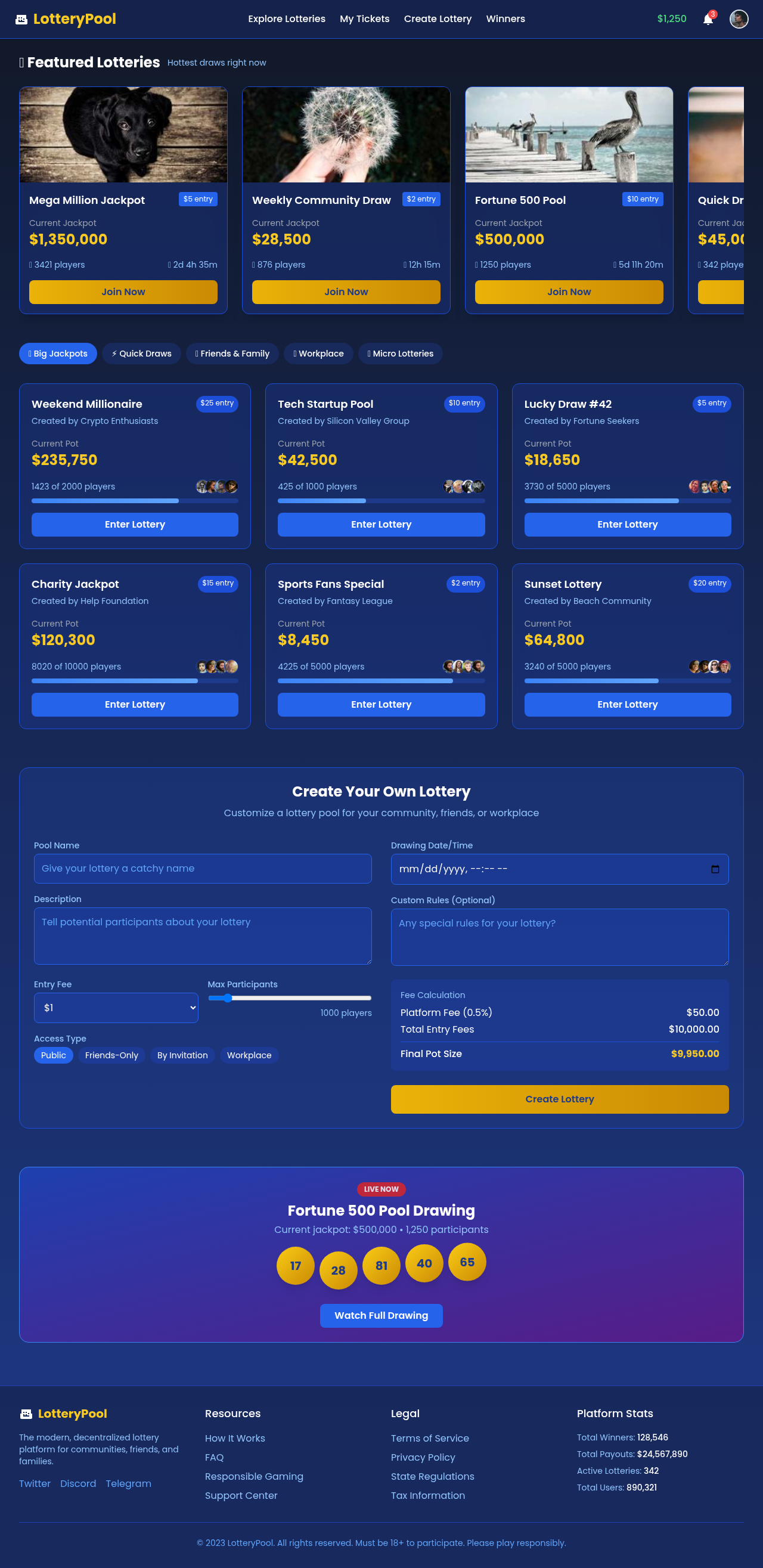 lotterypool app