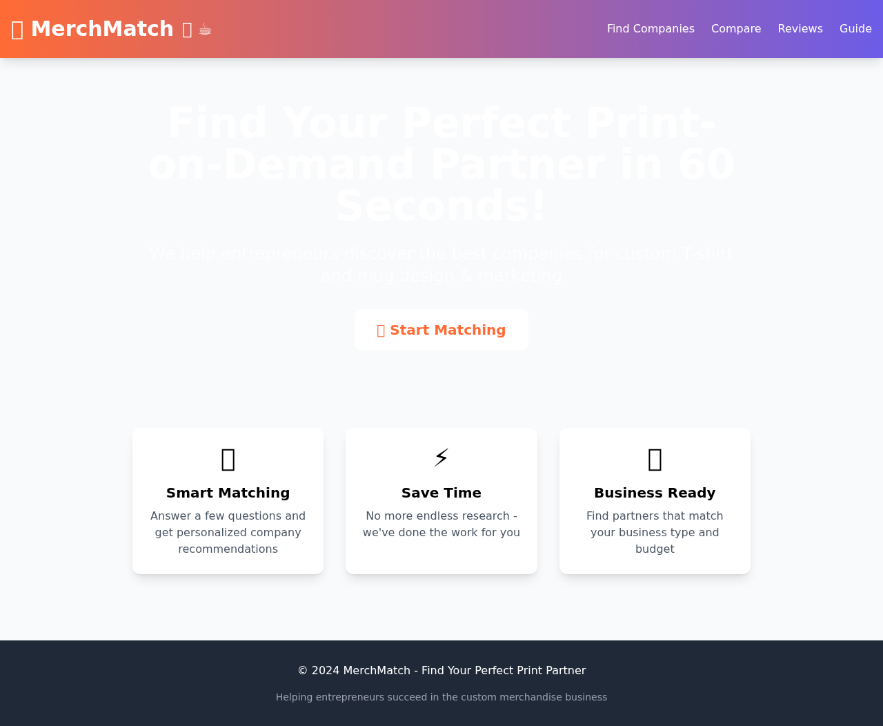merchmatch app
