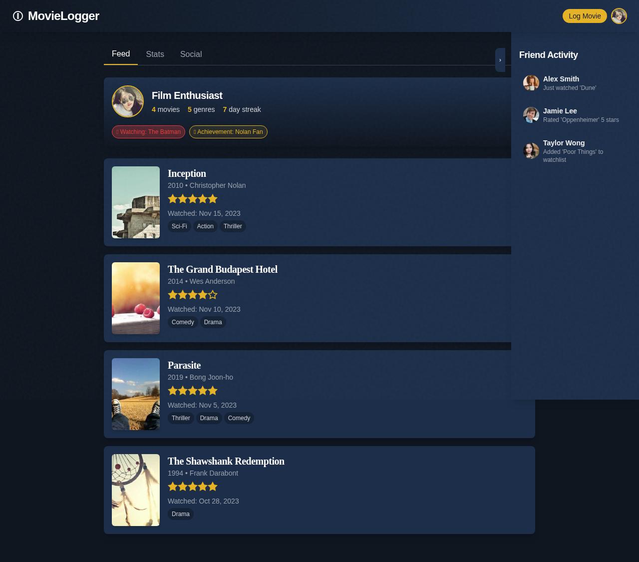 movielogger app