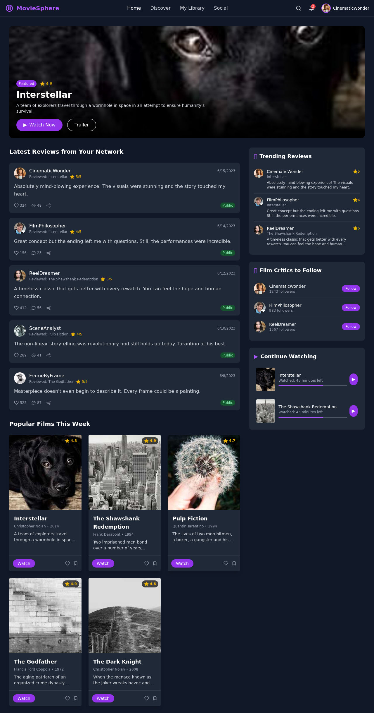 moviesphere app