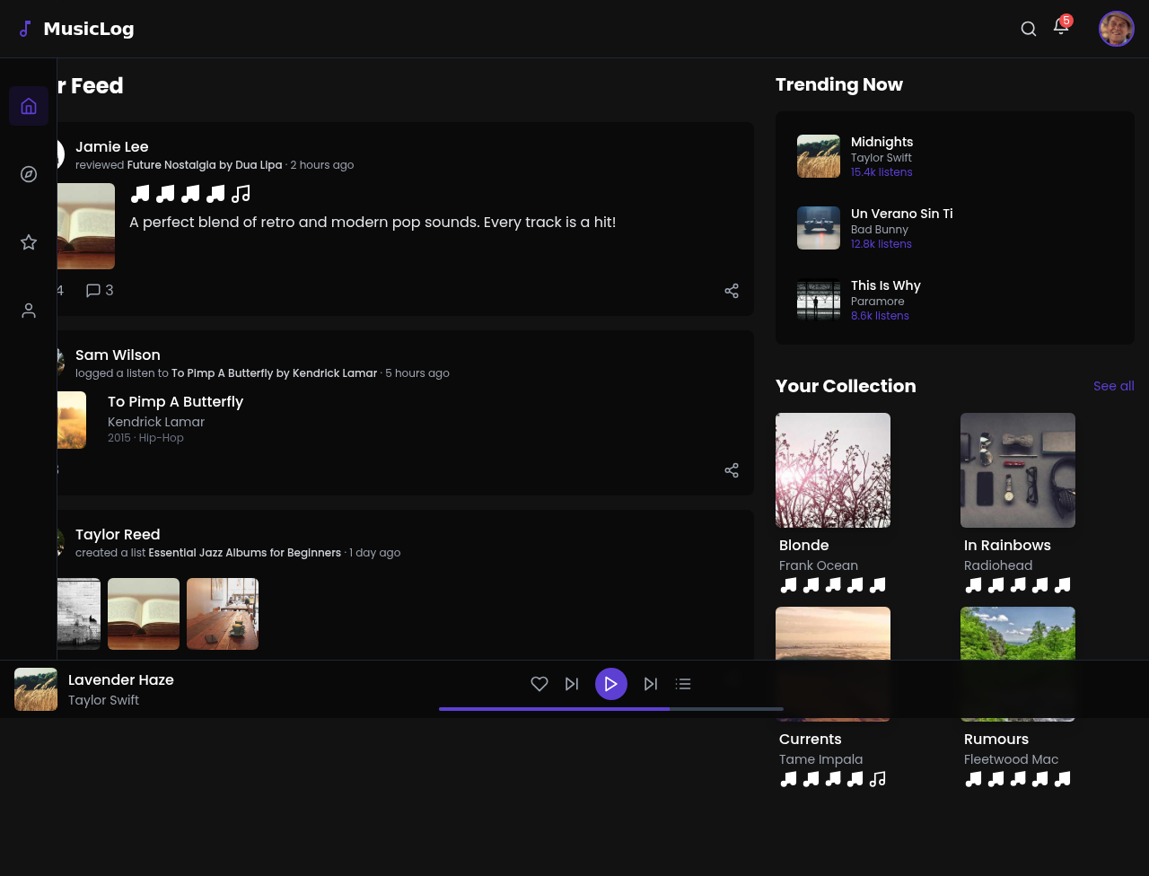 musicdiary app