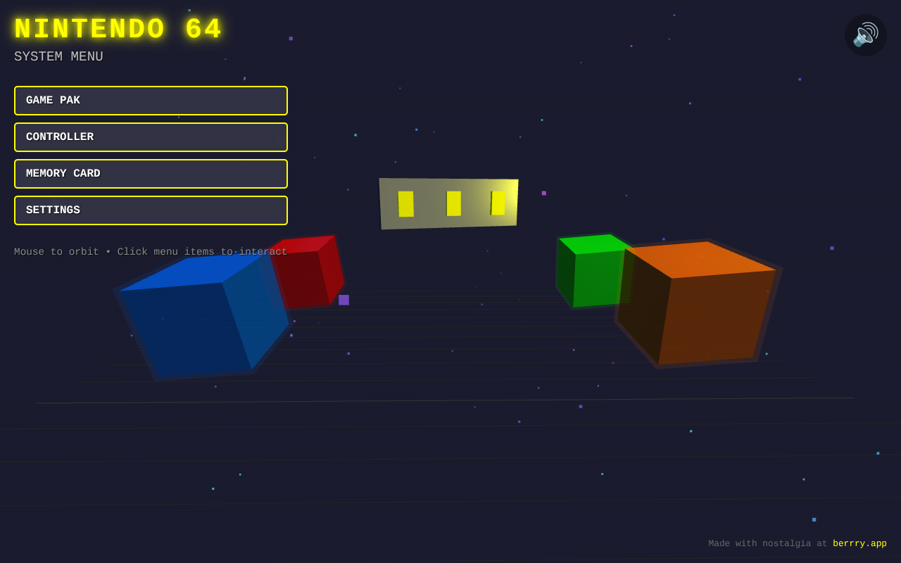 n64menu app