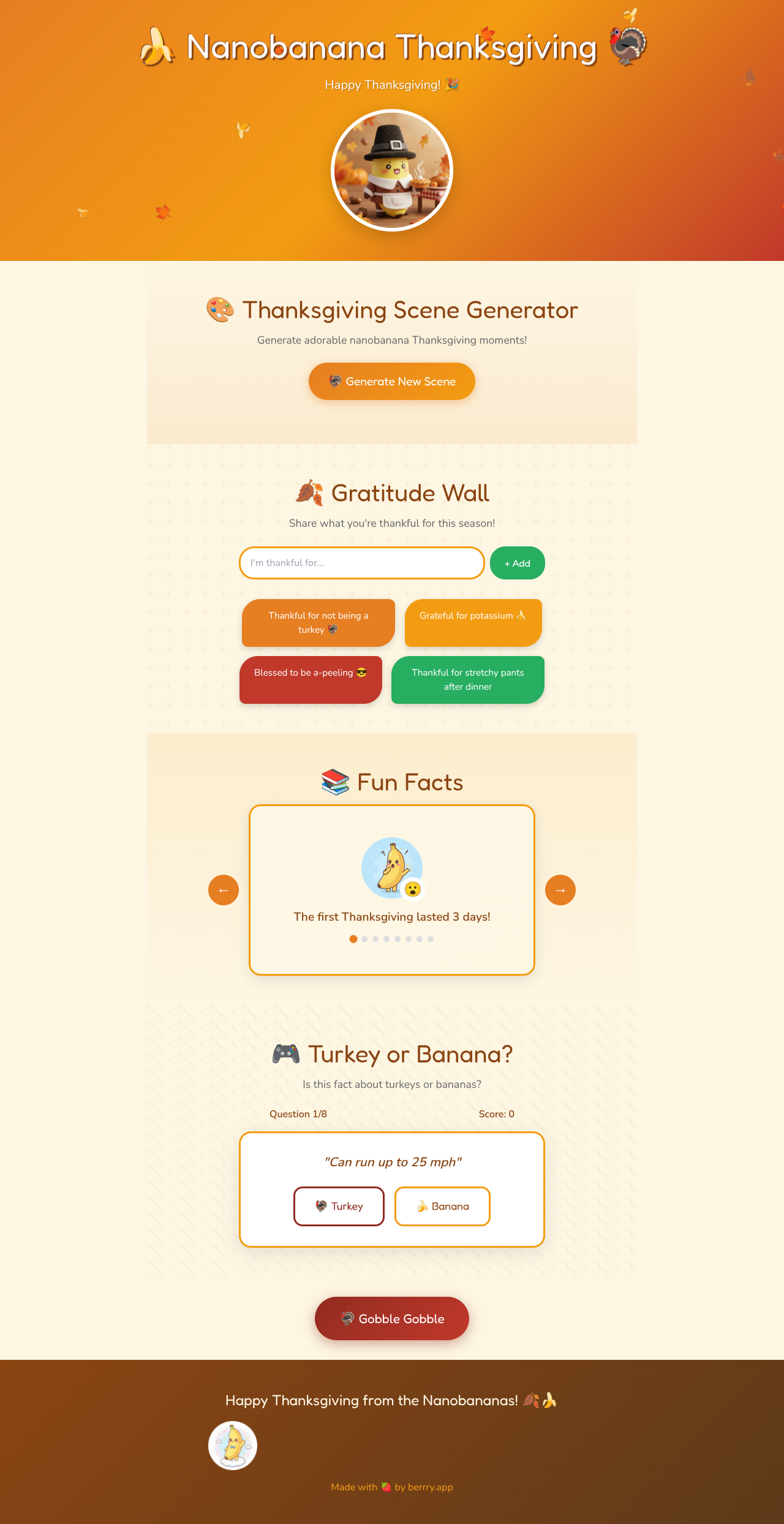 nanobanana-thanksgiving app