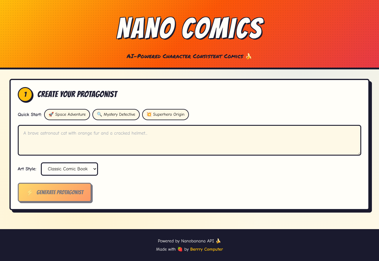 nanocomics app