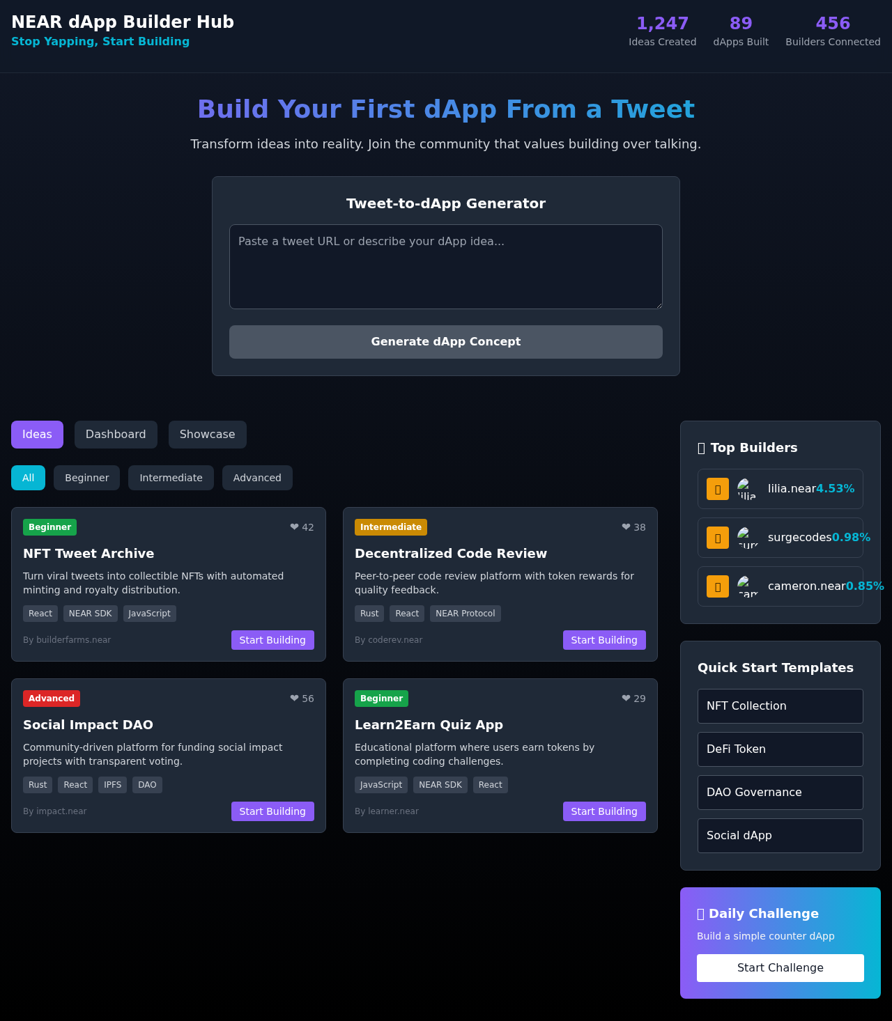 nearbuilderhub app
