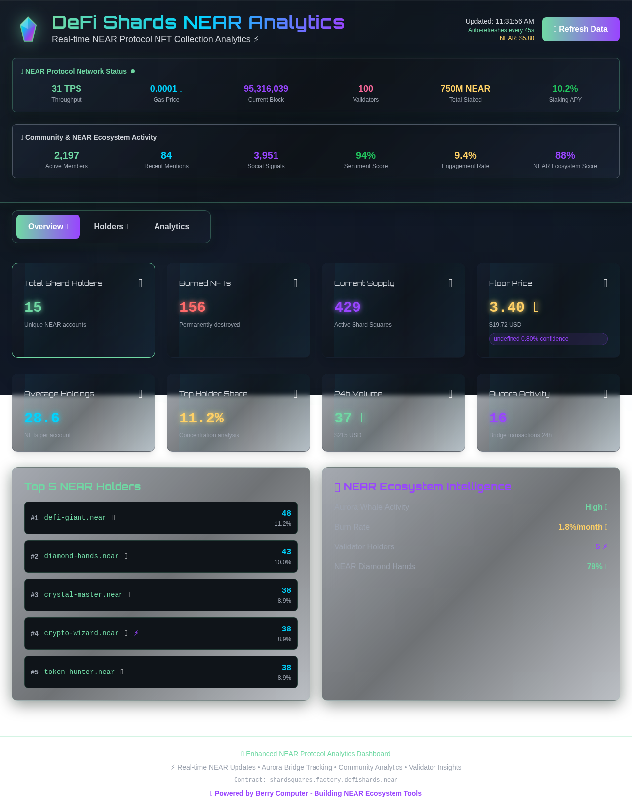nearshards app
