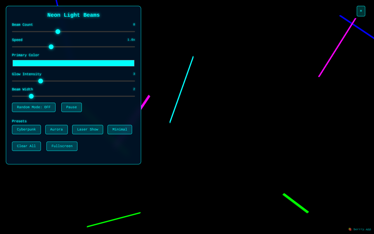 neonbeams app